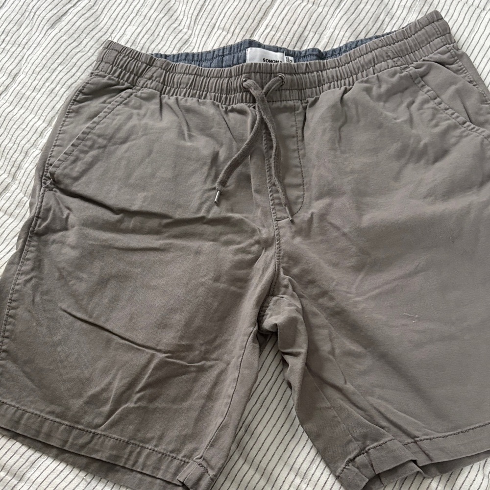 Sonoma Gray Striped Shorts